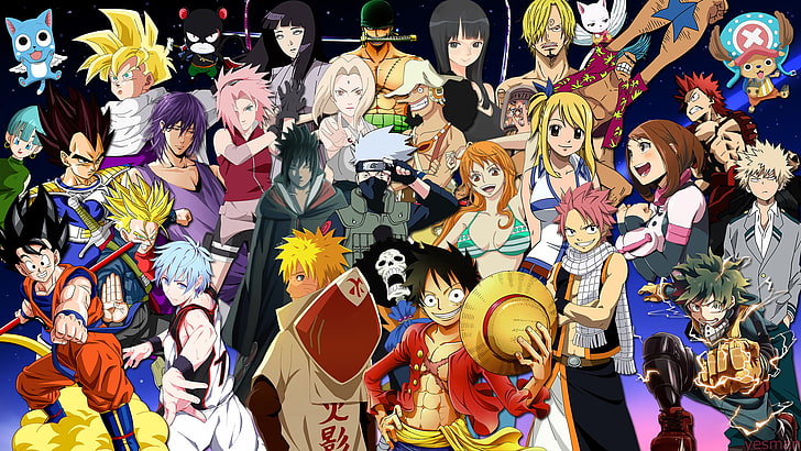 HD wallpaper: assorted anime characters wallpaper, One Piece, Dragon Ball,  Dragon Ball Super | Wallpaper Flare